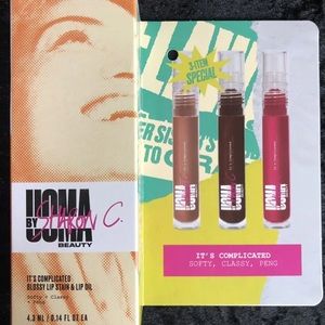 Uoma Beauty  by Sharon C. - Lip Gloss Trio It’s Complicated -Softy, Classy, Peng